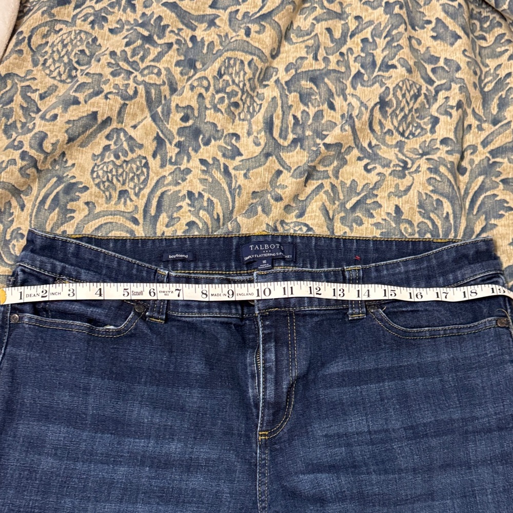 Talbots Women's Deep Indigo Boyfriend Jeans